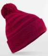 BB476 B476 Beechfield Team Stripe Beanie Red colour image